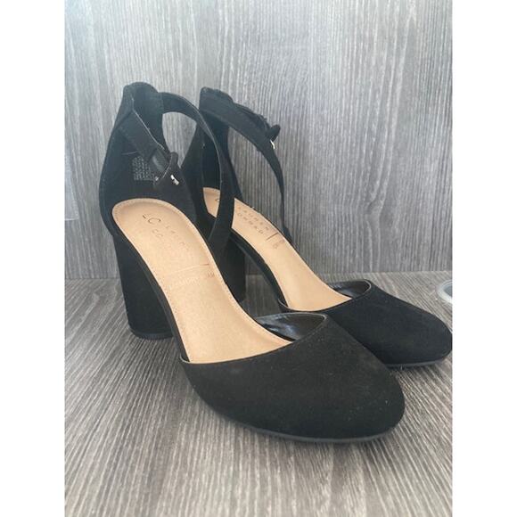 TWO Pairs - LC Hydrangea Black & Tan High Heels - Women's Size 6.5 - Picture 4 of 10